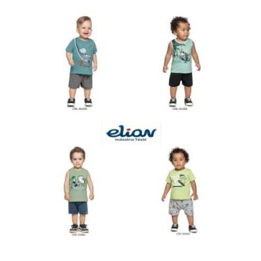 Imagem de Coleção Infantil Elian Alto Verão 2023 - 102 conj/vest/macaquinhos