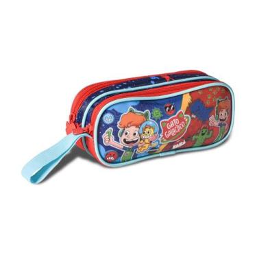 Imagem de Estojo Duplo Gato Galáctico Escolar Personalizado Infantil - Clio Styl