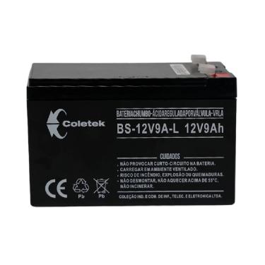 Imagem de Bateria Selada Coletek Energia BS-12V9A-L Chumbo P/Nobreak 12Vx9Ah