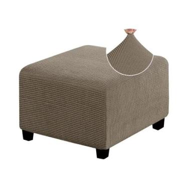 Imagem de Capa De Ottoman Jacquard Esticável Grande, Média E Pequena Personaliza