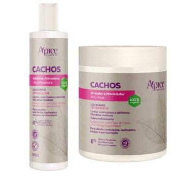 Imagem de Kit Creme de Pentear Cachos + Gelatina  Apse - Apice