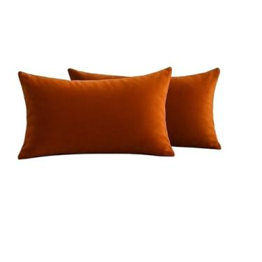 Imagem de kit 2 almofadas baguete 50cmx30cm"enchimento incluso"(Terracota)