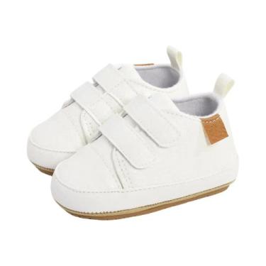Imagem de Sapatos De Couro PU Unissex Para Bebês Meninos E Meninas, Solado De Bo