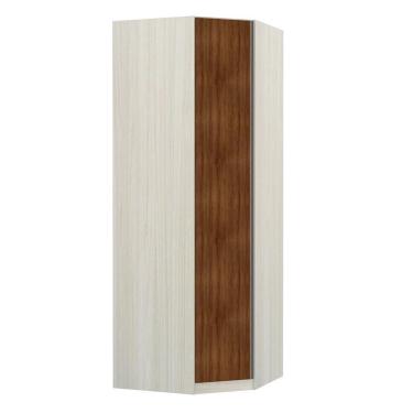 Imagem de Guarda-Roupa Modulado Canto Diagonal 1 Porta 1 Cabideiro 6 Prateleiras Prime Luciane Móveis