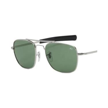 Imagem de Óculos De Sol De Luxo Para Homens Estilo Militar Designer Quadrado Mod