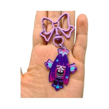 Imagem de Chaveiro De Acrílico Kawaii Anime Com Meia, Cinta-liga E Laço, Pingent