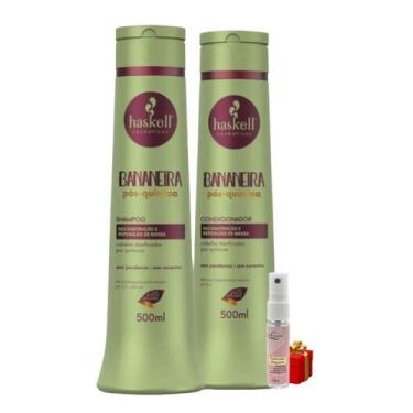 Imagem de Kit Haskell Bananeira Shampoo 500ML + 1 Condicionador 500ML + Presente
