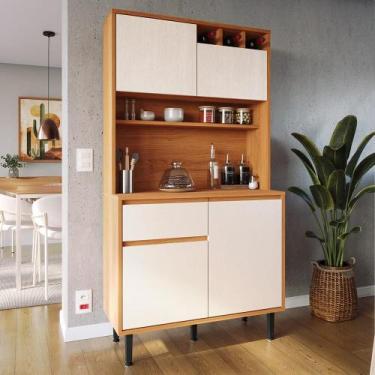 Imagem de Armário de Cozinha Completa Easy Movelove Lukaliam Móveis 4 Portas 1 G