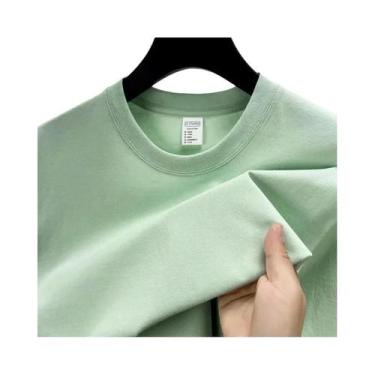 Imagem de Camiseta Masculina De Verão De Marca De Alto Padrão Em Algodão Com Man