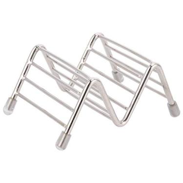 Imagem de Acouto Suporte Inovador de Aço Inoxidável 304 e Bandeja de Suporte para Panquecas - Rack Resistente para Uso Em Cozinha e Restaurante - Próprio para Máquina de Lavar Louça, Resistente a Altas (1/2