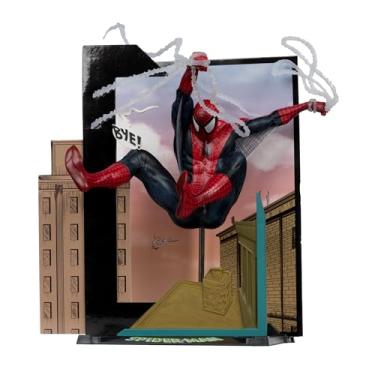 Imagem de McFarlane Marvel Spider-Man (Spider-Man #6) escala 1:10 colecionável com brinquedos de cena