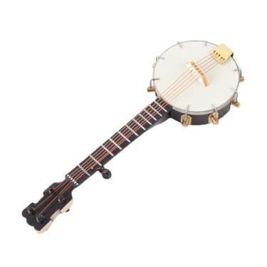 Imagem de Modelo Banjo Em Miniatura Realista Com Superfícies Lisas, Acessórios para Casa de Bonecas, Caixa de Armazenamento, Presentes, Brinquedos, Decoração