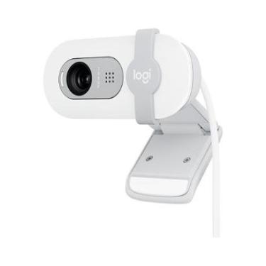 Imagem de Webcam Logitech Brio 100 Full HD 30 FPS, Microfone, USB-A, Correção Automática, Branco - 960-001615-Unissex