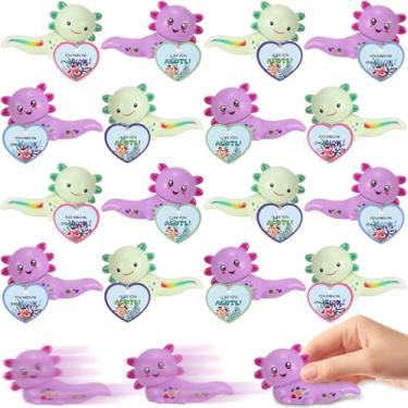 Imagem de Soulchen 24 Pcs Axolotl Pull Back Cars with Pun Greeting Cards Valentine's Day Gifts for Friends Suitable Party Favors Birthday