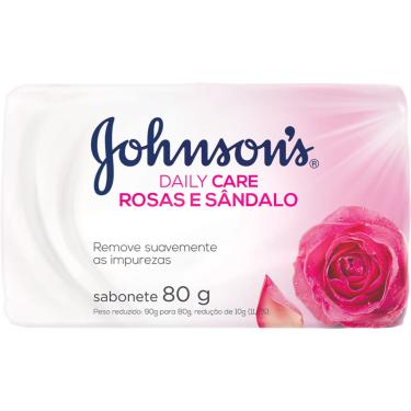 Imagem de Sabonete Corporal em Barra JOHNSON’S Daily Care Rosas e Sândalo 80g