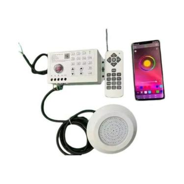 Imagem de Luz De Piscina LED RGB 12W Bluetooth Para Uso Interno E Externo, Lâmpa