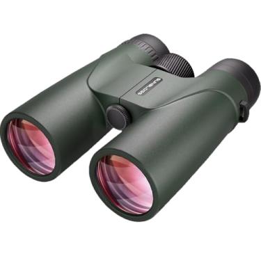 Imagem de Binóculos HD 12 x 42 para adultos de alta potência - binóculos prisma BAK4 à prova d'água para observação de pássaros, caça, viagens, caminhadas e ópera - Binóculo leve super brilhante (verde)