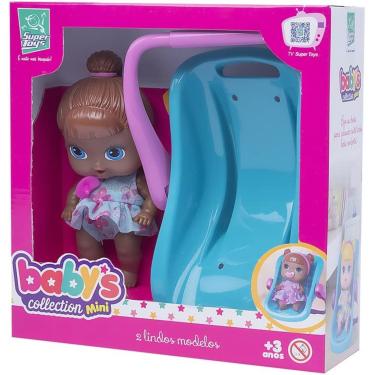 Imagem de Boneca Mini Bebê Conforto Babys Collection - Super Toys 350