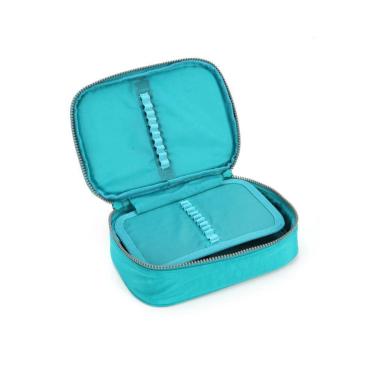 Imagem de Estojo Escolar Organizador 100 Canetas/Lápis Verde - Luxcel