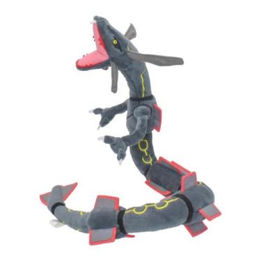 Imagem de Brinquedo De Pelúcia Rayquaza Preto De 12 Polegadas, Animal De Pelúcia