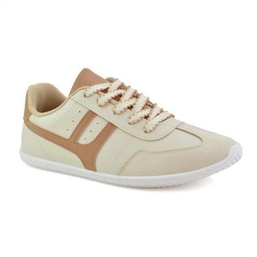 Imagem de Tênis Moleca Napa Off Nude Conforto e Estilo -, Branco off, Nude, 36