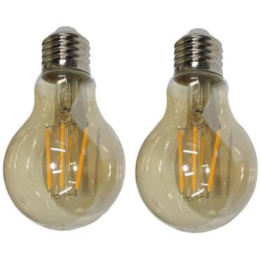Imagem de Lampada Led 30w Multifilamento Kit 2 Uni Iluminaçao Vintage Casa Quarto Sala Garagem Branco Quente Ambar