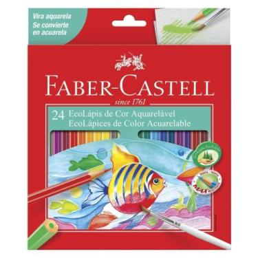 Imagem de Lápis de Cor 24 Cores Aquarelavel Faber Castell Full - FABER CASTELL L