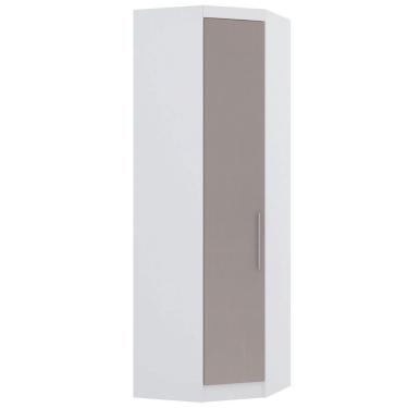 Imagem de Guarda Roupa de Canto Diagonal Modulado 70cm 1 Porta Alpes Luciane Moveis