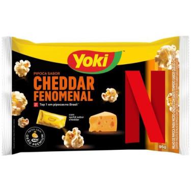 Imagem de Milho de Pipoca para Micro-Ondas Sabor Cheddar Fenomenal Yoki 95g