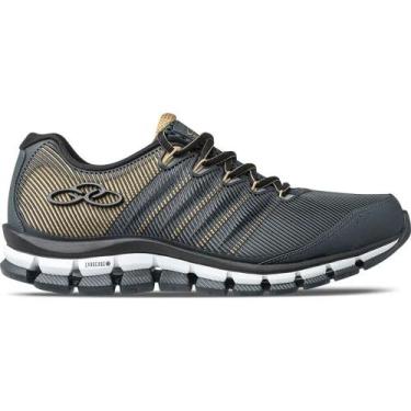 Imagem de Tênis Olympikus Dynamic Azul e Dourado Unissex, Dourado, 40 BR