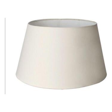 Imagem de Cúpula de Abajur luminária 25x30x20cm Tecido Algodão Soquete Nacional 