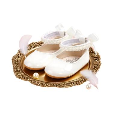 Imagem de Sapatos Mary Jane Antiderrapantes Para Bebês Meninas Com Laço E Sola M