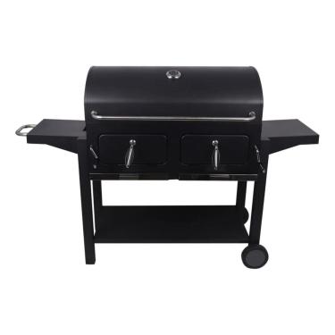 Imagem de Churrasqueira Americana A Bafo Carvao Preta Deluxe - Grill