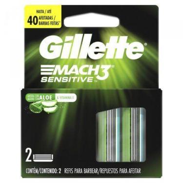 Imagem de Carga para Aparelho de Barbear Gillette Mach3 Sensitive 2 unidades