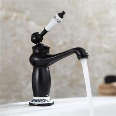 Imagem de Torneira Provençal Bancada Pia Lavabo Banheiro Cozinha Elegante Cerâmi
