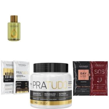 Imagem de Borabella Cronograma Máscara Pratudo 1kg + Argan 7ml + Sachês