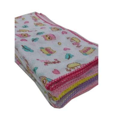 Imagem de Kit 9 Fraldas 4 Cueiros 3 Toalha Capuz Menina