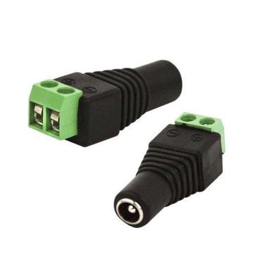 Imagem de Kit 50 Conector P4 Femea Para Cftv Camera Borne