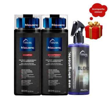 Imagem de Truss Frizz.Zero Shampoo e Condicionador 300ml + Blond 260ml