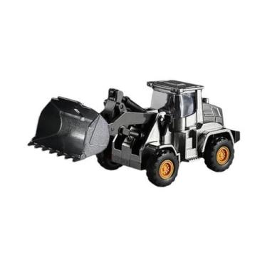 Imagem de Brinquedos De Veículos De Construção Em Liga Preta Para Meninos, Escav