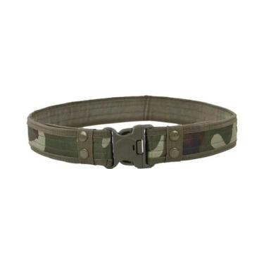 Imagem de Cinto Tático Masculino Em Lona Camuflada Com Fivela De Liberação Rápid