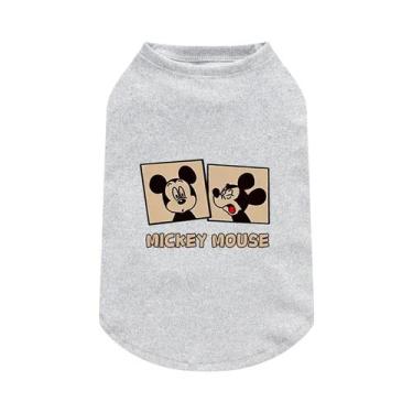 Imagem de Camiseta Para Cães Com Estampa Do Mickey Mouse, Macia E Respirável, Go