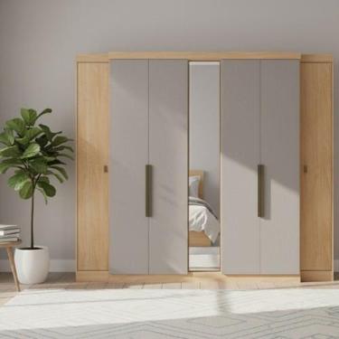 Imagem de Guarda-roupa 7 Portas 4 Gavetas 100% MDF 266,6cm X 230cm Supremo - THB
