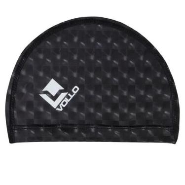 Imagem de Touca Para Natação Adulto PU Vollo, Preto