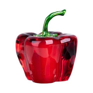 Imagem de Ornamento De Cristal De Quartzo Verde Em Forma De Pimenta, Decoração P