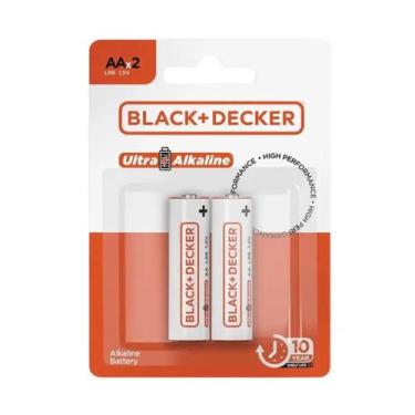 Imagem de Bateria Pilha Alcalina Aa Com 2 Unidades Black&Decker - Black & Decker