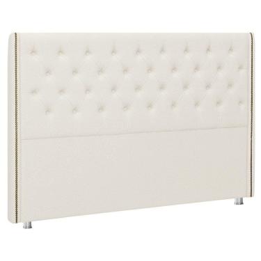 Imagem de Cabeceira Casal King 195 Cm Flora Bouclé Off White - Nexta Casa