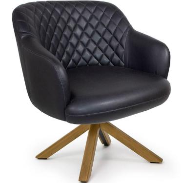 Imagem de Poltrona Decorativa Jade Giratória Giromad Corano Black - Nexta Casa