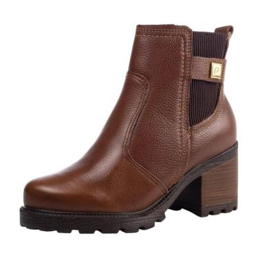 Imagem de Coturno Feminino Conforto Salto Medio Pegada