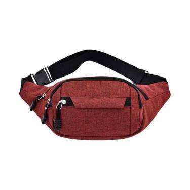 Imagem de Bolsa De Cintura Unissex Impermeável De Lona Para Esportes Ao Ar Livre